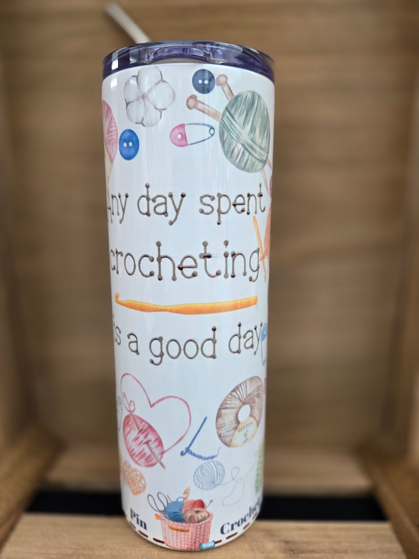 Crocheting is a Good Day 20oz Tumbler