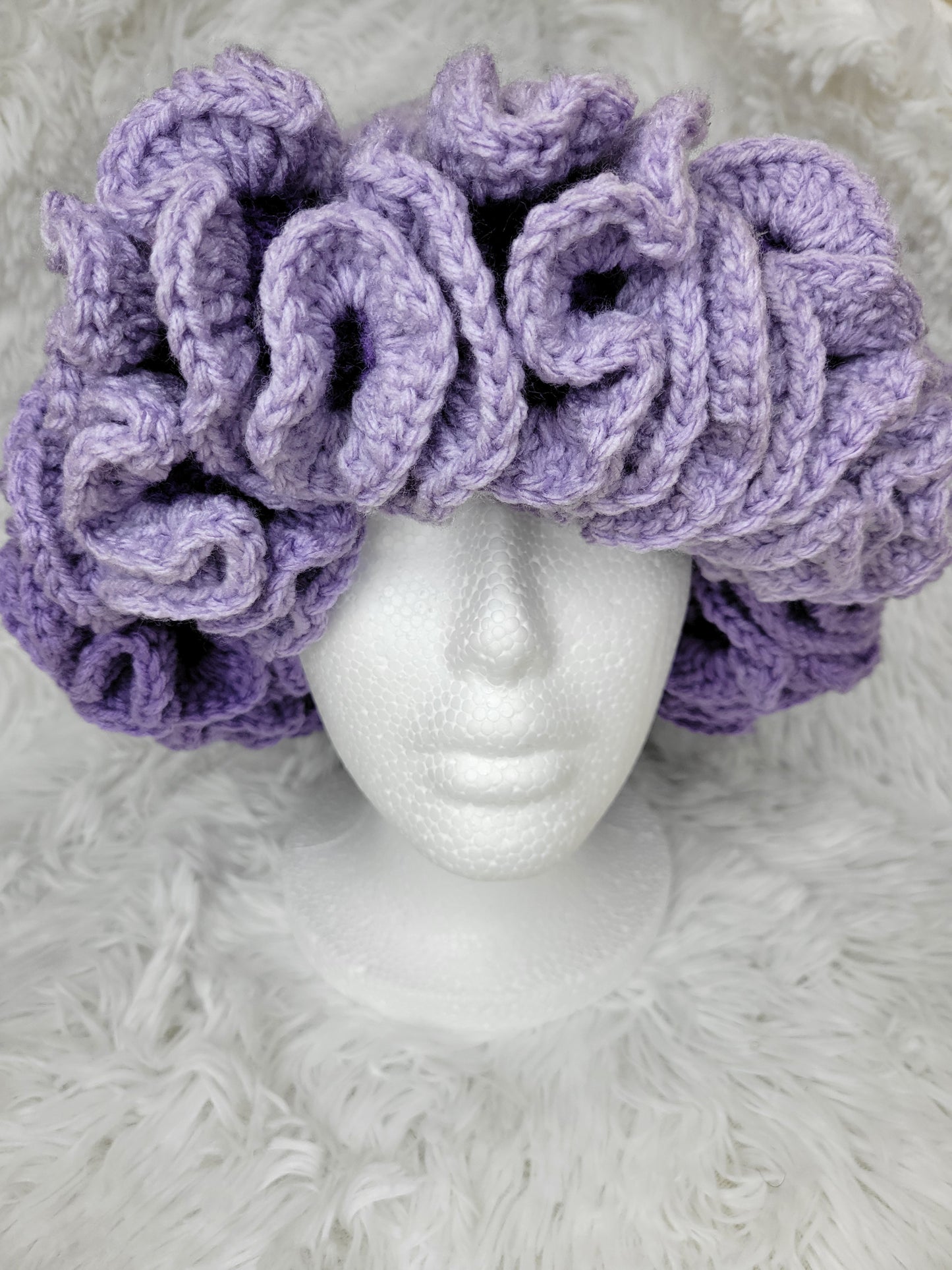 OMBRE BOLD RUFFLE HAT