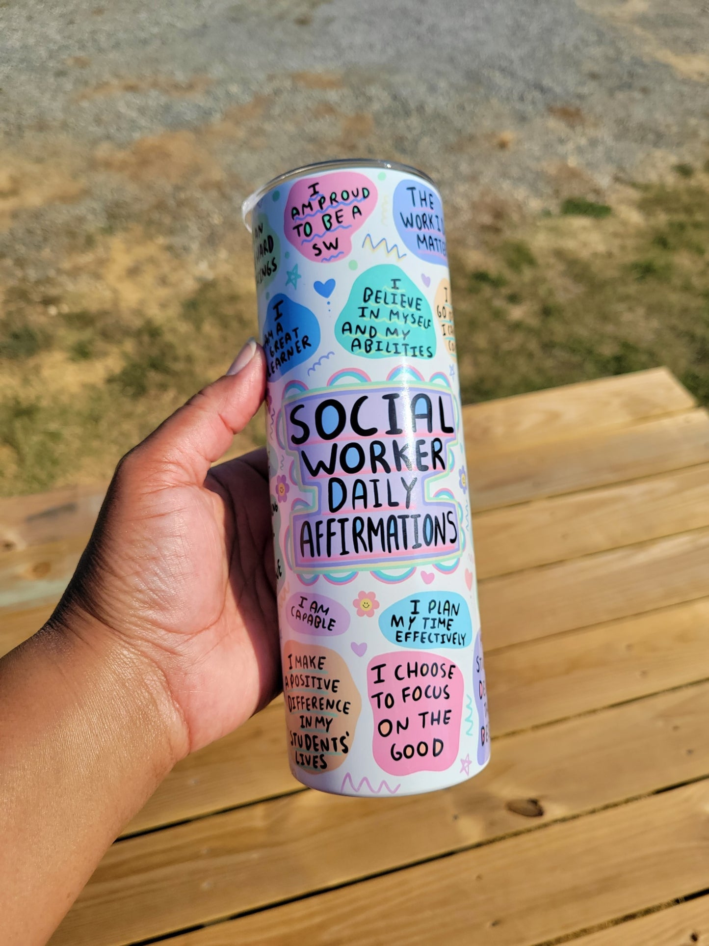 Social Worker Affirmations 20oz Tumbler