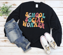 SCHOOL SOCIAL WORKER GROOVY Crewneck