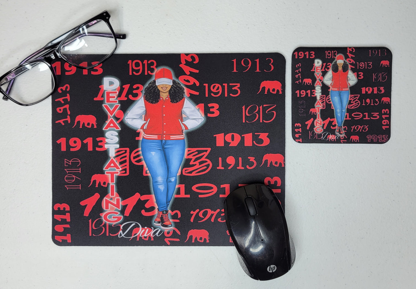 1913 Mouse Pad/Coaster Set