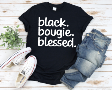 BLACK BOUGIE BLESSED T-shirt