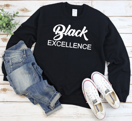 Black 2024 excellence sweatshirt