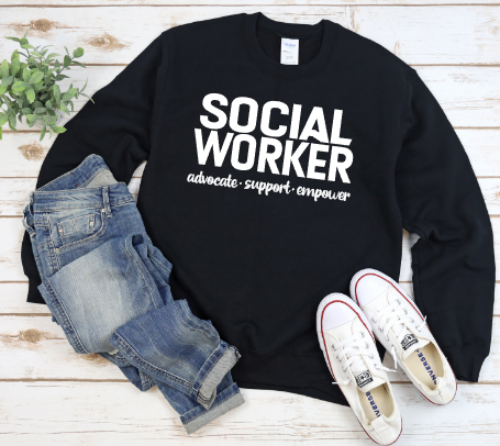 ADVOCATE. SUPPORT. EMPOWER: Crewneck