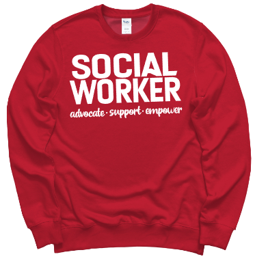 ADVOCATE. SUPPORT. EMPOWER: Crewneck