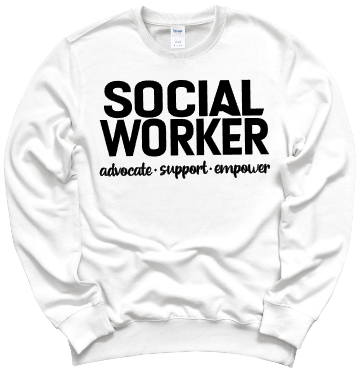 ADVOCATE. SUPPORT. EMPOWER: Crewneck